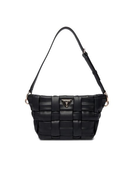 Guess Torebka Marion HWWG80 72170 Czarny. Czarne torebki klasyczne Guess, z aplikacjami, ze skóry, bez dodatków. Za 369.99 zł.