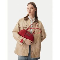Torebka Tommy Jeans. Brązowe torebki klasyczne Tommy Jeans, bez wzorów, z jeansu, bez dodatków. Za 449.99 zł.