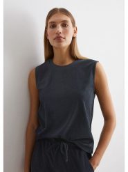 Marc O´Polo Bodywear Top w kolorze antracytowym rozmiar: S. Czarne koszulki polo s, bez wzorów, bez kołnierzyka, bez ramiączek. Za 97.95 zł.