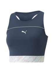 Puma Top "Run High Shine" w kolorze granatowym rozmiar: S. Niebieskie koszulki sportowe Puma, bez wzorów, bez ramiączek, outdoorowe. Za 42.08 zł.