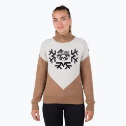 Sweter damski Rossignol Cieloalto Tn. Brązowe swetry Rossignol, bez wzorów, bez ramiączek. Za 809.99 zł.