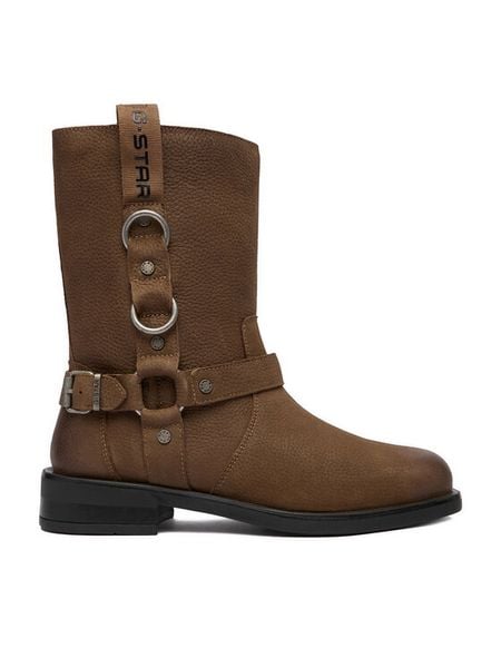 G-Star Raw Botki CEO-WI45-CHRISTIAN-01 Brązowy. Brązowe botki G-Star Raw, bez wzorów, z nubiku, bez obcasa, na płaskiej podeszwie, bez zapięcia. Za 529.99 zł.