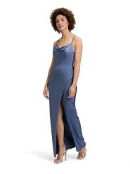 Vera Mont Sukienka w kolorze niebieskoszarym rozmiar: 36. Niebieskie sukienki Vera Mont, bez wzorów, bez kołnierzyka, bez ramiączek, maxi. Za 347.99 zł.