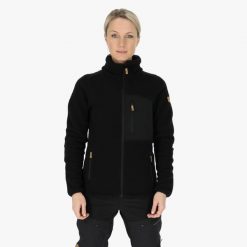 Bluza polarowa turystyka damska Swedemount Nordkap Pile Jacket wodoodporna. Czarne bluzy SWEDEMOUNT, na zimę, bez wzorów, z polaru, bez kaptura. Za 399.99 zł.