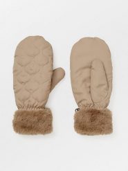 Becksöndergaard Rękawiczki w kolorze beżowym rozmiar: XS/S. Brązowe rękawiczki Becksöndergaard, bez wzorów. Za 82.99 zł.