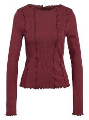 Noisy may Koszulka w kolorze czerwonym rozmiar: M. Czerwone bluzki Noisy may, m, bez wzorów, z bawełny, bez kołnierzyka, bez ramiączek. Za 74.81 zł.