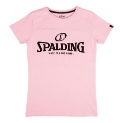 Koszulka damska Spalding Essential Logo. Czerwone bluzki SPALDING, bez wzorów, sportowe, bez kołnierzyka, bez ramiączek. Za 144.55 zł.