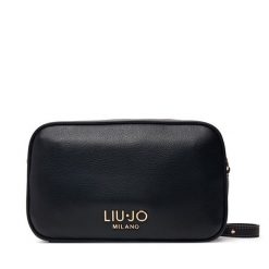 Torebka Liu Jo. Czarne listonoszki Liu Jo, bez wzorów, bez dodatków. Za 469.99 zł.
