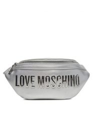 LOVE MOSCHINO Saszetka nerka JC4195PP1MKD196B Srebrny. Szare torebki klasyczne Love Moschino, bez wzorów, ze skóry, bez dodatków. Za 449.99 zł.