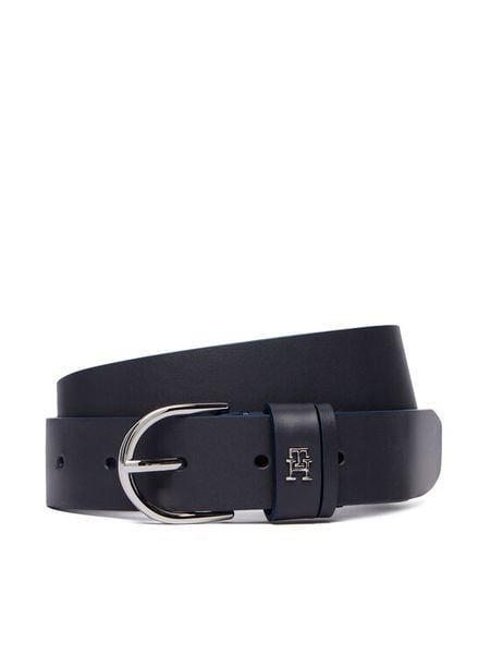 Tommy Hilfiger Pasek Essential Effortless 3.0 Sv AW0AW18688 Granatowy. Niebieskie paski TOMMY HILFIGER, bez wzorów, ze skóry. Za 206.99 zł.