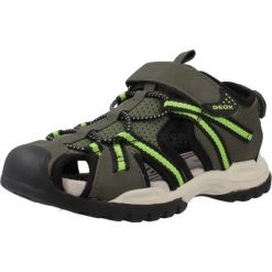 Sandały GEOX J BOREALIS B. B Zielony. Zielone sandały Geox, bez wzorów, z syntetyku, sportowe, bez obcasa, bez zapięcia. Za 234.99 zł.