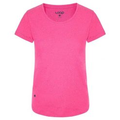 Damska koszulka LOAP Bulla z bawełny, XS. Czerwone bluzki ZSPORT, xs, bez wzorów, z bawełny, bez kołnierzyka, bez ramiączek. Za 131.99 zł.