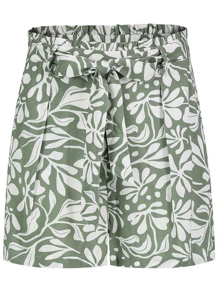 Fresh Made Szorty w kolorze zielono-kremowym rozmiar: XS. Zielone szorty Fresh Made, bez wzorów, z wiskozy, z podwyższonym stanem. Za 24.00 zł.