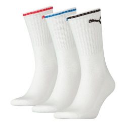 Skarpety Puma Sport Crew Stripe 3Pack białe. Białe skarpety Puma, bez wzorów. Za 41.99 zł.