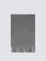 Szal damski z frędzlami szary Herynias 902. Szare szaliki Big Star, bez wzorów, z materiału, biznesowe. Za 139.99 zł.
