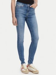 Tommy Jeans Jeansy Nora Mr DW0DW23084 Niebieski Skinny Fit. Niebieskie jeansy Tommy Jeans, bez wzorów. Za 449.99 zł.