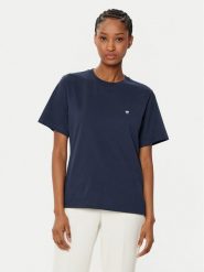 Weekend Max Mara T-Shirt Satrapo 2515971031 Granatowy Regular Fit. Niebieskie t-shirty Weekend Max Mara, m, bez wzorów, z bawełny, bez kołnierzyka, bez ramiączek. Za 279.99 zł.