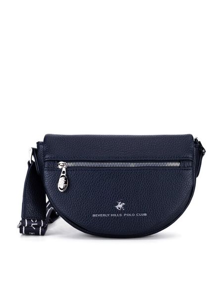 Beverly Hills Polo Club Torebka C-BHPC-C-009-07 Granatowy. Niebieskie listonoszki Beverly Hills Polo Club, bez wzorów, bez dodatków. Za 179.99 zł.