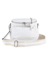 Lucca Baldi Skórzana torebka w kolorze białym - 24 x 19 x 7 cm rozmiar: onesize. Białe torby na ramię Lucca Baldi, bez wzorów, z materiału, na ramię, bez dodatków. Za 263.53 zł.