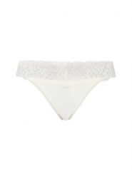Calvin Klein Stringi Kobiety Sztuczne włókno biały, L. Białe stringi Calvin Klein, bez wzorów, z koronki. Za 99.95 zł.