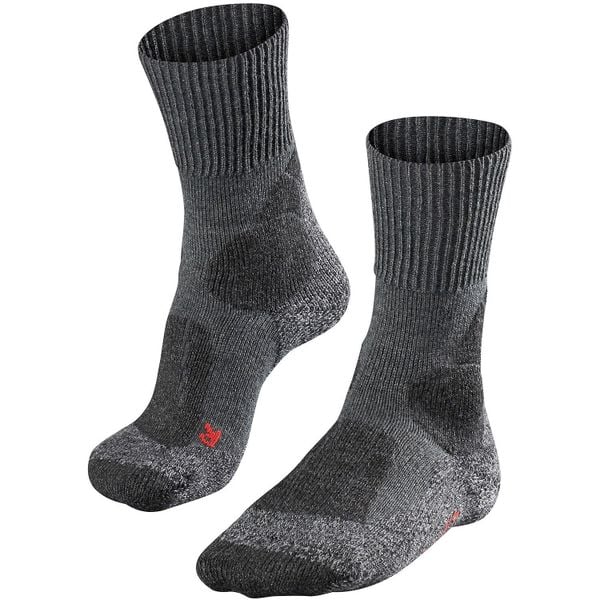 Skarpetki damskie Falke TK1. Szare skarpety Falke, bez wzorów, z elastanu. Za 161.50 zł.