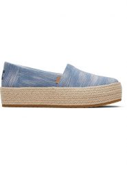 TOMS Espadryle w kolorze błękitnym rozmiar: 39. Niebieskie espadryle Toms, bez wzorów, bez obcasa, na platformie, bez zapięcia. Za 192.79 zł.