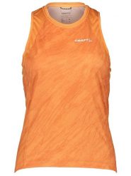 Craft Top kolarski "Core Endur' w kolorze pomarańczowym rozmiar: M. Pomarańczowe topy Craft, m, bez wzorów, bez kołnierzyka, bez ramiączek. Za 154.07 zł.