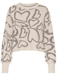 ONLY Sweter w kolorze beżowo-szarym rozmiar: XL. Brązowe swetry Only, xl, bez wzorów, bez ramiączek. Za 79.21 zł.