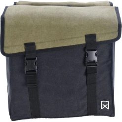 Podwójna torba na bagażnik Willex Canvas 101. Czarne torby na ramię WILLEX, bez wzorów, z bawełny, na ramię, duże, bez dodatków. Za 308.00 zł.