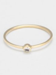 OR ÉCLAT Złoty pierścionek "Eddey" z cyrkonią rozmiar: 50. Żółte pierścionki OR ÉCLAT, z cyrkonią, złote. Za 347.99 zł.