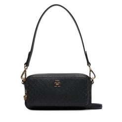 Torebka Tommy Hilfiger. Czarne torebki klasyczne TOMMY HILFIGER, bez wzorów, bez dodatków. Za 569.99 zł.