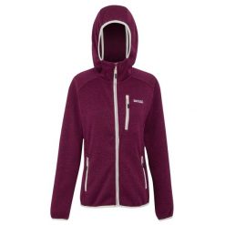 Damska Bluza Z Kapturem Newhill II Marl Full Zip. Czarne bluzy Regatta, bez wzorów, z kapturem. Za 96.99 zł.