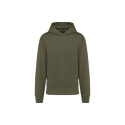 Oversizowa polarowa bluza z kapturem Kariban. Zielone bluzy KARIBAN, uniwersalny, bez wzorów, z bawełny, z kapturem. Za 227.50 zł.