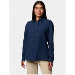 Koszulka turystyczna damska Columbia Silver Ridge Utility. Niebieskie bluzki Columbia, s, bez wzorów, sportowe, bez kołnierzyka, bez ramiączek. Za 319.00 zł.