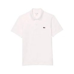 Polo Lacoste Core Performance. Białe koszulki polo Lacoste, bez wzorów, bez kołnierzyka, bez ramiączek. W wyprzedaży za 341.65 zł.