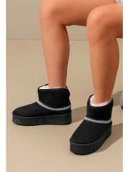 C'M Botki zimowe w kolorze czarnym rozmiar: 38. Czarne botki C'M, na zimę, bez wzorów, bez obcasa, na platformie, bez zapięcia. Za 108.99 zł.