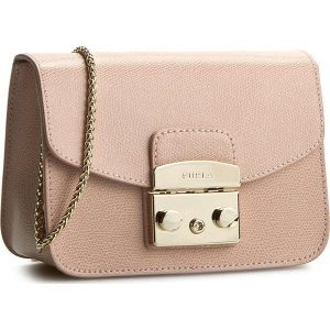 Torebka FURLA - Metropolis 851173 B BGZ7 ARE Moonstone. Brązowe torebki klasyczne Furla, bez wzorów, ze skóry, bez dodatków. W wyprzedaży za 569.00 zł.
