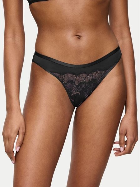 Triumph Figi brazylijskie Palina Moonlight Kiss 10224869 Czarny. Czarne figi Triumph, bez wzorów, z syntetyku. Za 69.99 zł.