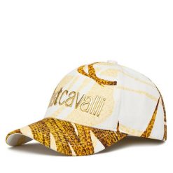 Czapka z daszkiem Just Cavalli. Brązowe czapki Just Cavalli, bez wzorów. Za 249.99 zł.