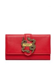 Just Cavalli Duży Portfel Damski 79RA5PA5 ZSA89 Czerwony. Czerwone portfele Just Cavalli, bez wzorów, ze skóry. Za 339.99 zł.