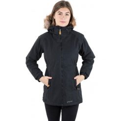 Kurtka Parka Damska Z Długimi Rękawami. Czarne parki Trespass, xl, z futra, z kapturem. Za 667.99 zł.