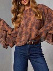 Milan Kiss Bluzka w kolorze jasnobrązowym rozmiar: S. Brązowe bluzki Milan Kiss, s, bez wzorów, bez kołnierzyka, bez ramiączek. Za 152.99 zł.