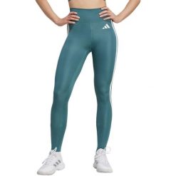 Legginsy damskie adidas Optime Essentials 3-Stripes 7/8 zielone JY2152. Zielone legginsy Adidas, bez wzorów. Za 149.00 zł.