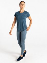 Dare 2b Koszulka sportowa "Corral Tee" w kolorze granatowym rozmiar: 34. Niebieskie koszulki sportowe Dare 2b, bez wzorów, z materiału, bez ramiączek, outdoorowe. Za 48.39 zł.
