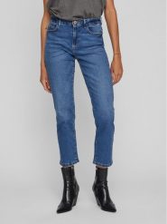 Vila Jeansy Alice 14080228 Granatowy Straight Fit. Niebieskie jeansy Vila, bez wzorów. Za 109.99 zł.