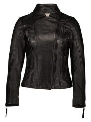 7eleven Skórzana kurtka "Jilly" w kolorze czarnym rozmiar: 42. Czarne kurtki 7eleven, bez wzorów, z materiału, bez kaptura. Za 543.90 zł.