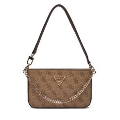 Torebka Guess. Brązowe torebki klasyczne Guess, z aplikacjami, bez dodatków. Za 359.99 zł.