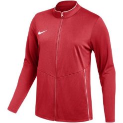 Bluza damska Nike Dri-Fit Park 26. Czerwone bluzy sportowe Nike, bez wzorów, z materiału, bez kaptura. Za 121.99 zł.