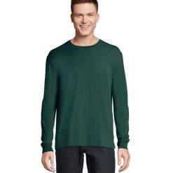 Koszulka Z Długim Rękawem Unisex Pioneer Dla Dorosłych. Zielone bluzki SOL'S, m, bez wzorów, sportowe, bez kołnierzyka, bez ramiączek. Za 64.99 zł.