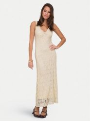 ONLY Sukienka wieczorowa Albina 15372795 Kremowy Regular Fit. Białe sukienki Only, s, bez wzorów, z syntetyku, wizytowe, bez kołnierzyka, bez ramiączek. Za 169.99 zł.